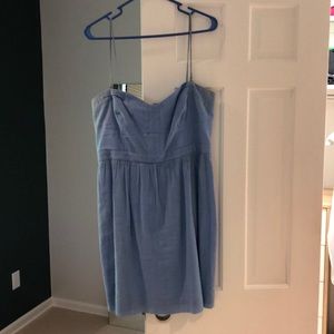 Blue mini dress